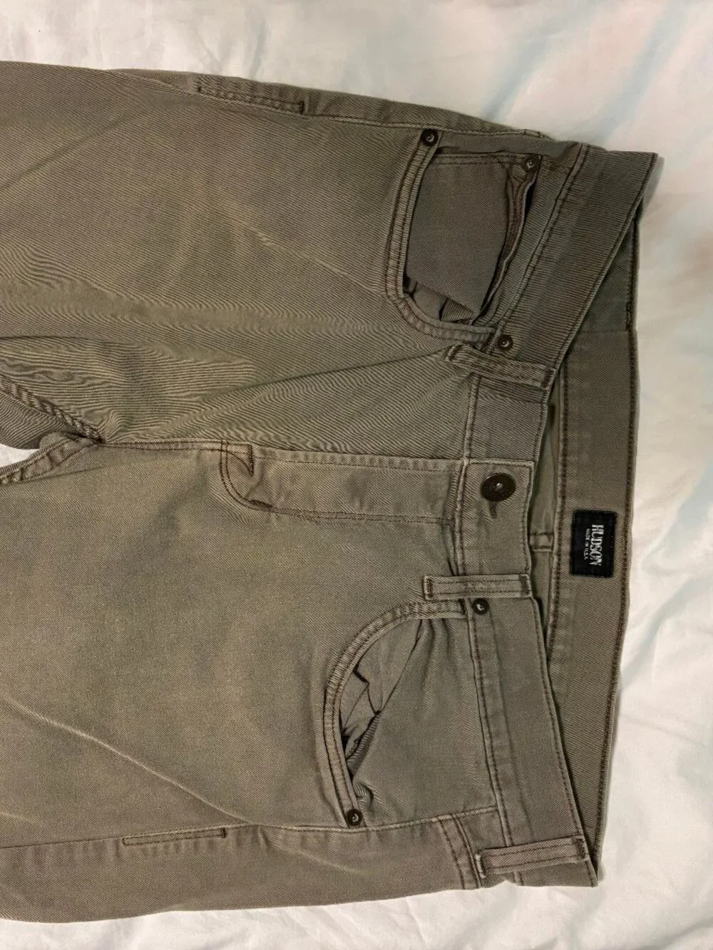 Hudson Jeans Men's Olive Green Utility Cargo Pants